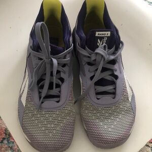 Reebok Nano X Lavender and Yellow Trainers